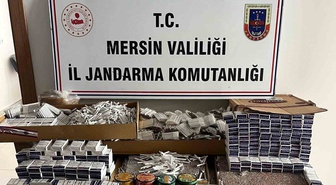 Mersin Anamur'da kaçak sigara operasyonunda 32 bin 120 makaron ele geçirildi