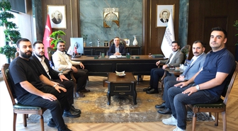 TOGÜ Rektörü Yılmaz, TÜGVA heyetini gençlik işbirliği için ağırladı