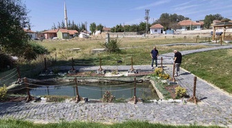 Yozgat Sarıkaya'da Roma dönemine ait olduğu değerlendirilen havuz 20 sene sonra doldu