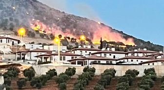 Adıyaman-Çelikhan yolunda Palanlı mevkiindeki orman yangını kontrol altına alındı