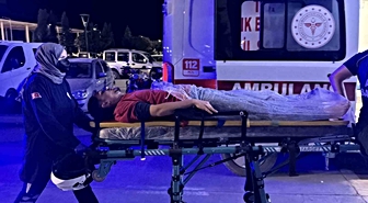 Adıyaman'da devrilen motosikletin sürücüsü yaralanarak hastaneye kaldırıldı
