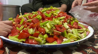 Ağrı Patnos'ta vatandaşlar yaz sebzelerini kışa dondurucu ve konserveyle hazırlıyor