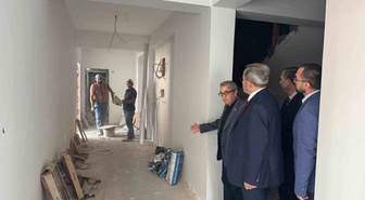 Balıkesir Susurluk'ta Kur'an Kursu inşaatını İl Müftüsü Yaşar inceledi