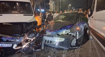 Çerkezköy'de zincirleme kazada 1 kişi yaralandı, otomobil sürücüsü yakalandı