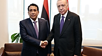 Cumhurbaşkanı Erdoğan, Libya Başkanlık Konseyi Başkanı Menfi ile görüştü