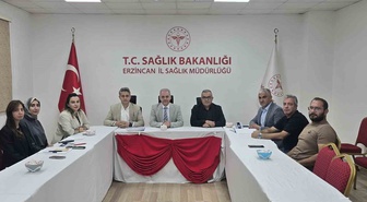 Erzincan İl Sağlık Müdürlüğünde disiplin kurulu Cihan Tekin başkanlığında toplandı