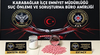 İzmir Karabağlar'da 250 gram sentetik uyuşturucuyla 4 şüpheli tutuklandı
