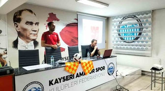 Kayseri'de Süper Amatör ve 1. Amatör küme temsilcilerine oyun kuralları anlatıldı