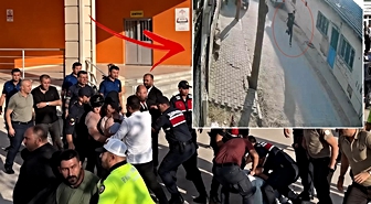 Silah seslerinin yükseldiği okuldan ilk görüntüler! Arbede çıktı, saldırgan böyle kaçtı