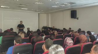 Sinop Ayancık'ta hastane çalışanlarına iş sağlığı ve güvenliği eğitimi verildi