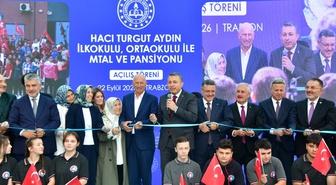 Trabzon'da hayırsever desteğiyle 3 okul ve 150 öğrenci kapasiteli pansiyon açıldı
