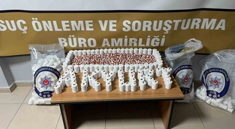 Akyurt'ta 24 bin 330 sentetik ecza ele geçirilen operasyonda 3 şüpheli tutuklandı
