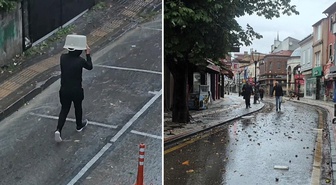Bartın'ı fırtına vurdu! Ağaçlar devrildi, elektrikler kesildi