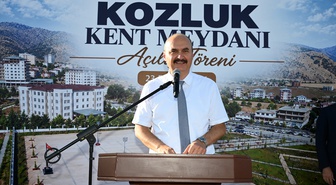 Batman Kozluk'ta 22 dönümlük Kent Meydanı törenle hizmete açıldı