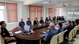 Bilecik İl Emniyet Müdürü Erdem Çağlar, 8 aylık asayiş toplantısına başkanlık etti