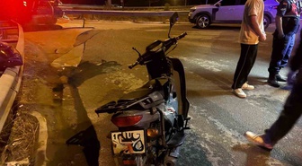 Bilecik Osmaneli'de dün gece motosiklet otomobile arkadan çarptı, 1 kişi yaralandı