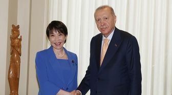 Cumhurbaşkanı Erdoğan, Japonya Başbakanı Takaiçi Sanae'yi kabul etti
