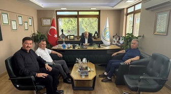 ETO eski başkanı Mehmet Ertaş, 21 Eylül 2026'da Edremit Ticaret Odası'nı ziyaret etti