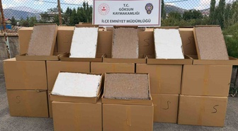 Kahramanmaraş'ta kaçakçılık operasyonunda 2 milyon 62 bin 500 makaron ele geçirildi