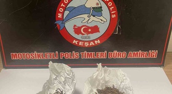 Keşan'da polis denetimlerinde 24,13 gram uyuşturucu ve ruhsatsız tabanca bulundu