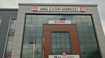 Osmaniye'de 112 Acil Çağrı Merkezi'nde habersiz tatbikatta iki personel kurtarıldı