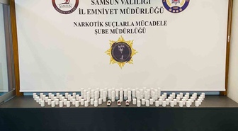 Samsun İlkadım'da 10 bin 104 sentetik ecza hap bulundu, 4 şüpheli adli işleme alındı