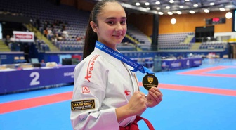 Scandinavian Karate 2026'da Yüsra Bozbey, şampiyon olarak altın madalya kazandı