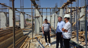 Silopi Kaymakamı Partal, 16 derslikli okul inşaatlarını inceledi