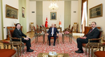 TBMM Başkanı Kurtulmuş, Kuzey Makedonya Kültür ve Turizm Bakanı Süleymani'yi kabul etti
