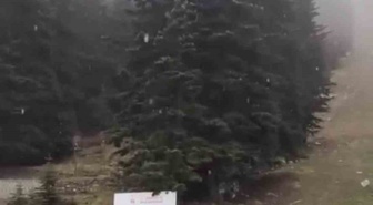 Uludağ’a sezonun ilk karı yağdı