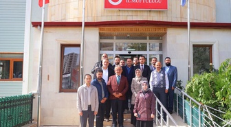 Zonguldak İl Müftülüğüne atanan Bayram Danacı, Bayburt'ta personelle vedalaştı