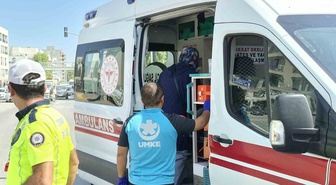 Adıyaman'da otomobille çarpışan motosiklet sürücüsü hamile kadın yaralandı