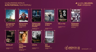 Altın Portakal'da 20 film yarışacak, 7 kısa film ve 9 belgesel dünya prömiyeri yapacak
