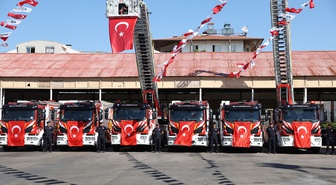 Antalya Büyükşehir İtfaiyesine 14 milyon avroluk 24 araç hizmete girdi