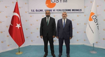 BARÜ Rektörü Akkaya, ÖSYM Başkanı Ersoy'u ziyaret ederek iş birliğini görüştü