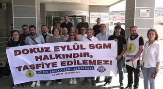BES İzmir Şubesi, Dokuz Eylül SGM'nin gece yarısı boşaltılmasına tepki gösterdi