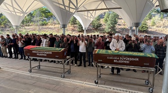 Bıçaklandığı belirtilen iki çocuk annesi Buse Akgün Gök Gölbaşı'nda toprağa verildi