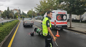 Çorum'da devrilen motosikletin 18 yaşındaki sürücüsü hastanede kurtarılamadı