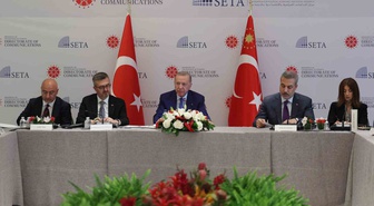 Cumhurbaşkanı Erdoğan, ABD’li düşünce kuruluşu temsilcileriyle buluştu