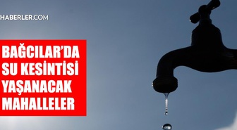 İstanbul BAĞCILAR su kesintisi! 24 Eylül İSKİ Bağcılar su kesintisi ne zaman bitecek, sular ne zaman gelecek?