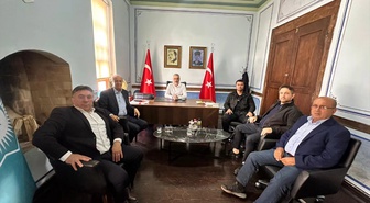 Kırklareli Ticaret Borsası Başkanı Altıntel, Milletvekili Sarıçam'ı ziyaret etti