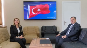 Kırklareli Üniversitesi Rektörü Ak, Vize Kaymakamı Balaban'ı ziyaret etti
