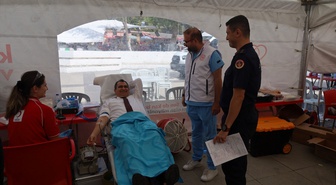 Kırklareli Vize'de kan kampanyasında 276 ünite toplandı, Türkiye birinciliği geldi.