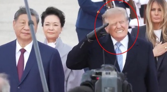 Trump'tan Şi'ye savaş uçaklı karşılama! Yüzündeki ifade dikkat çekti