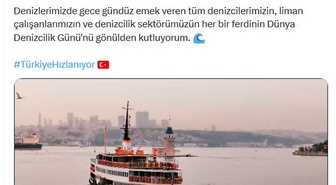 Ulaştırma Bakanı Uraloğlu, Dünya Denizcilik Günü'nü denizciler için kutladı