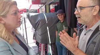 Asu Kaya Balıkesir'de esnafı dinledi, 15 liraya çorap satılmadığını aktardı