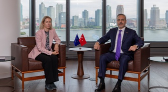 Bakan Fidan, AB Yüksek Temsilcisi Kallas'la New York'taki Türkevi'nde buluştu