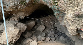 Çanakkale Çan'da 86 bin yıllık İnkaya Mağarası'nda yeni giriş aranıyor