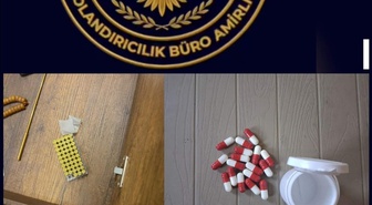 Çorum'da polis asayiş uygulamasında 5 ateşli silah ve uyuşturucu ele geçirdi