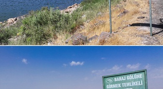 Diyarbakır'da Devegeçidi Baraj Gölü, eylülde tahliyeye rağmen su varlığını korudu